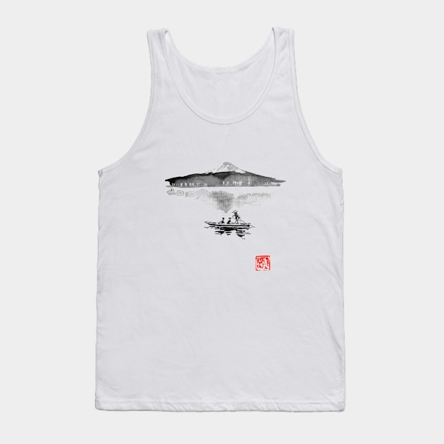 fuji and boat Tank Top by pechane